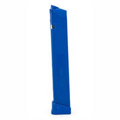 Glock Compatible 9mm 33rd BLUE Reinforced Steel Lined Polymer Magazine