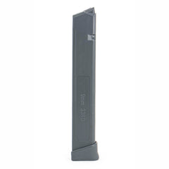 Glock Compatible 9mm 33rd BATTLESHIP GRAY Reinforced Steel Lined Polymer Magazine
