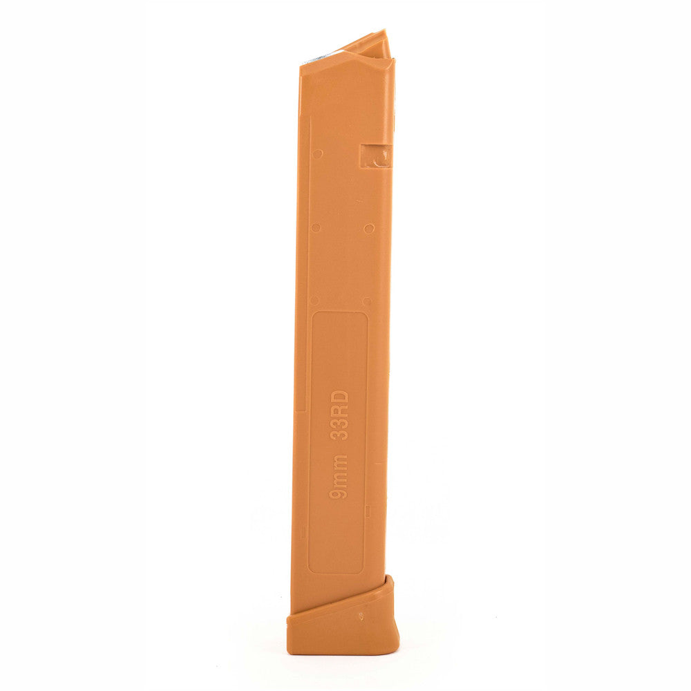 Glock Compatible 9mm 33rd BRONZE Reinforced Steel Lined Polymer Magazine