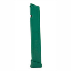 Glock Compatible 9mm 33rd GREEN Reinforced Steel Lined Polymer Magazine