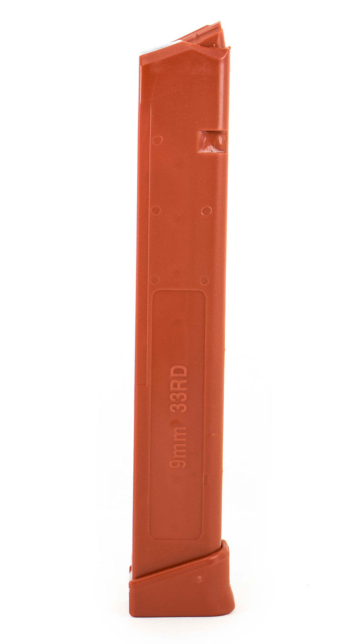 Glock Compatible 9mm 33rd RED Reinforced Steel Lined Polymer Magazine