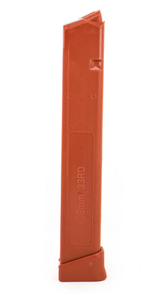Glock Compatible 9mm 33rd RED Reinforced Steel Lined Polymer Magazine