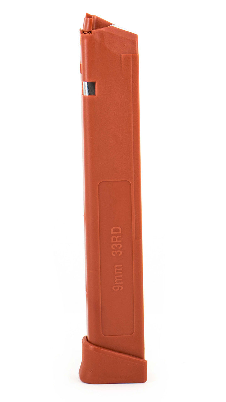 Glock Compatible 9mm 33rd RED Reinforced Steel Lined Polymer Magazine