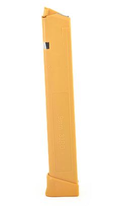 Glock Compatible 9mm 33rd YELLOW Reinforced Steel Lined Polymer Magazine