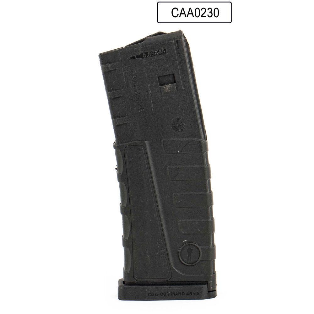 CAA AR-15 30 Round Black Polymer Magazine - Solid Black, No Windows