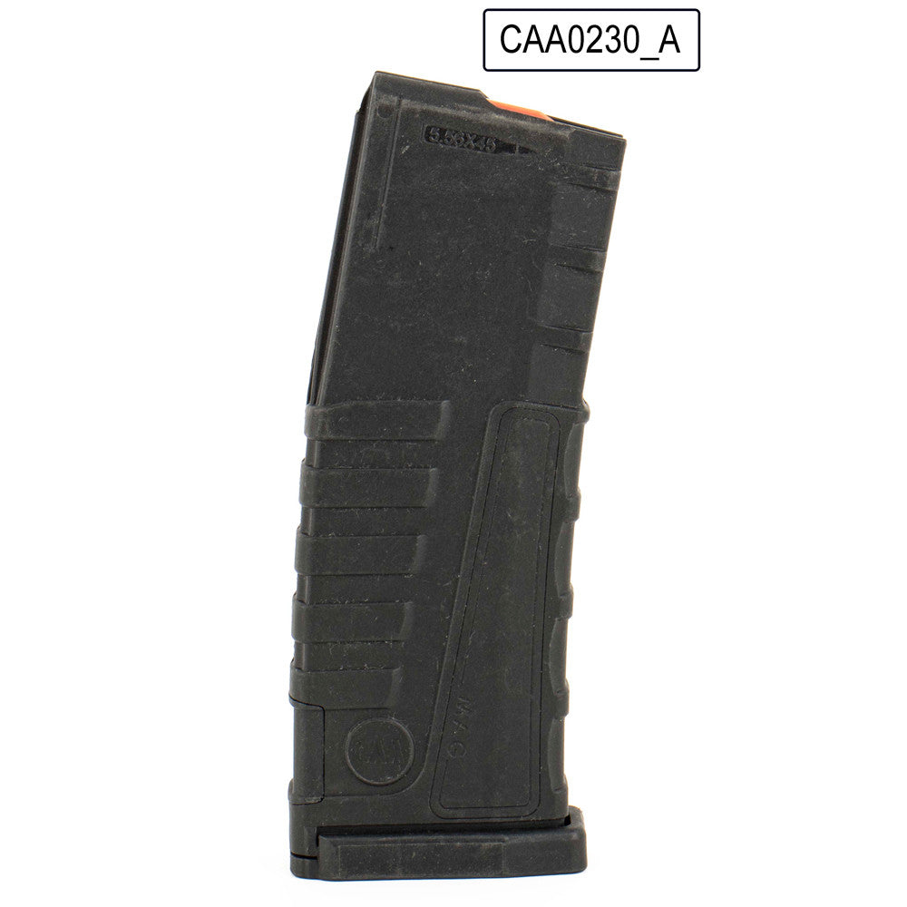CAA AR-15 30 Round Black Polymer Magazine - Solid Black, No Windows