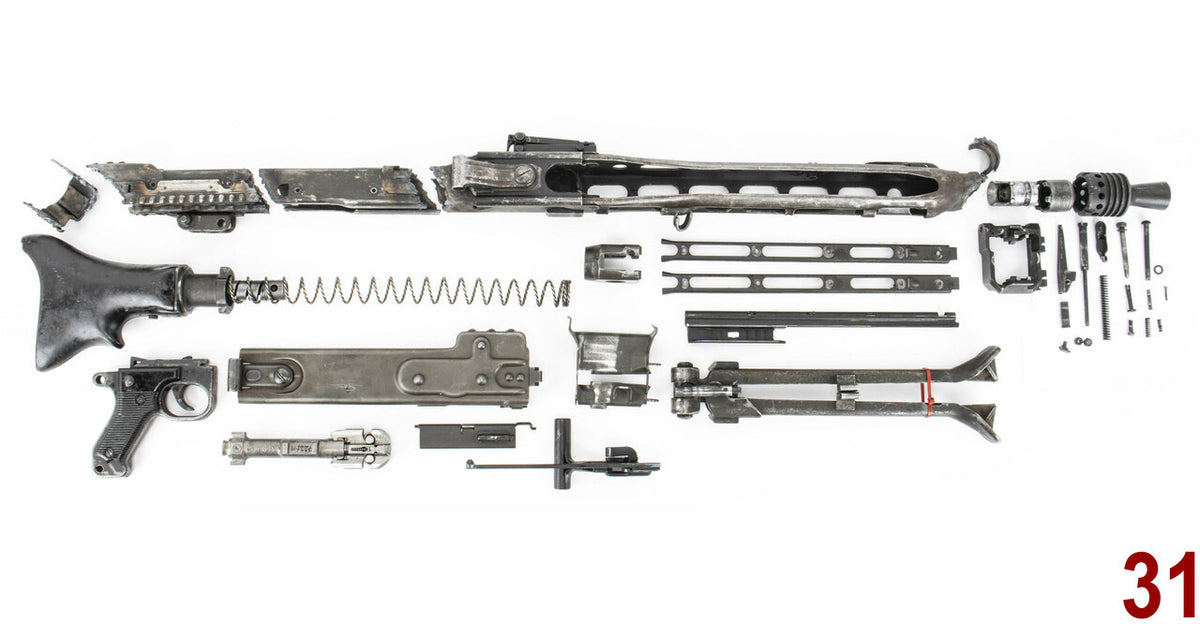 MG42 Parts Kit – WWII Era 7.62x51 NATO (.308) Original German - 31