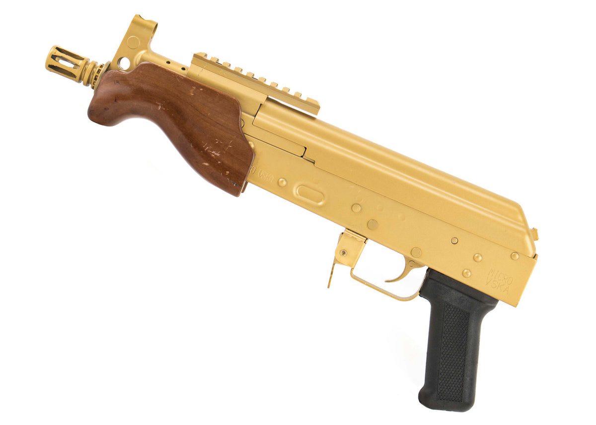Century Arms Micro VSKA (US Made) 6.25" 7.62x39mm AK Pistol Gold Cerakote Blem - HG5479-X