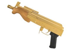 Century Arms Micro VSKA (US Made) 6.25" 7.62x39mm AK Pistol Gold Cerakote Blem with Blonde Handguard - HG5479-X
