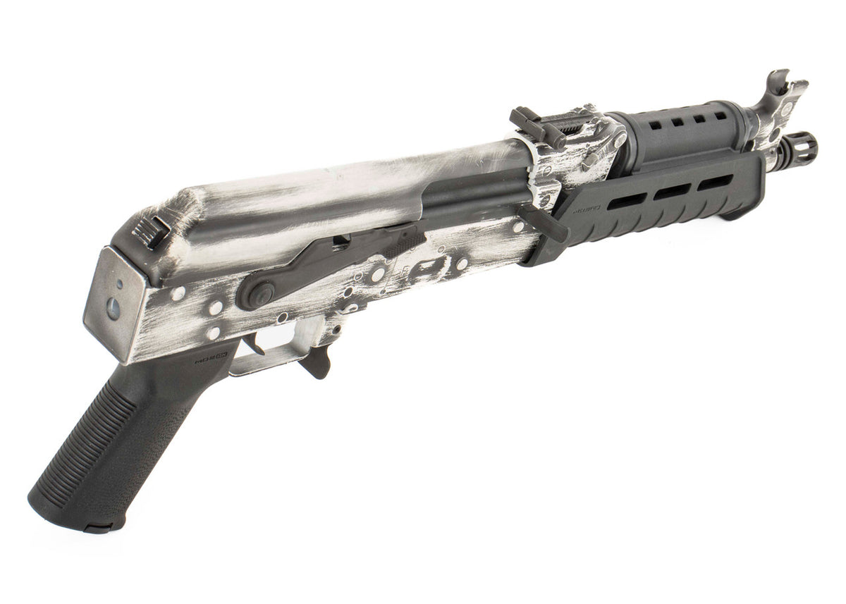 Century Arms VSKA Draco 10.5" 7.62x39mm AK Pistol Battleworn White Cerakote Blem - HG6501-X