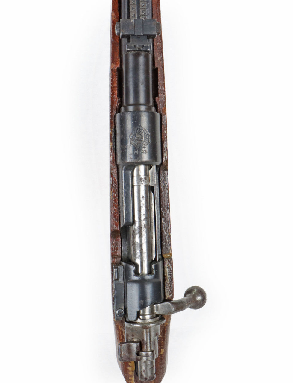 M48 8mm Mauser Bolt Action Rifle Sporterized - Overall Surplus Good Condition (32)