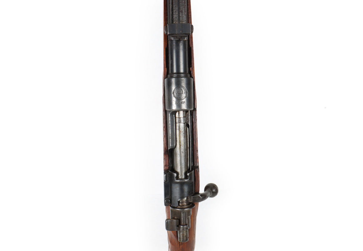 M48 8mm Mauser Bolt Action Rifle Sporterized - Overall Surplus Good Condition (34)