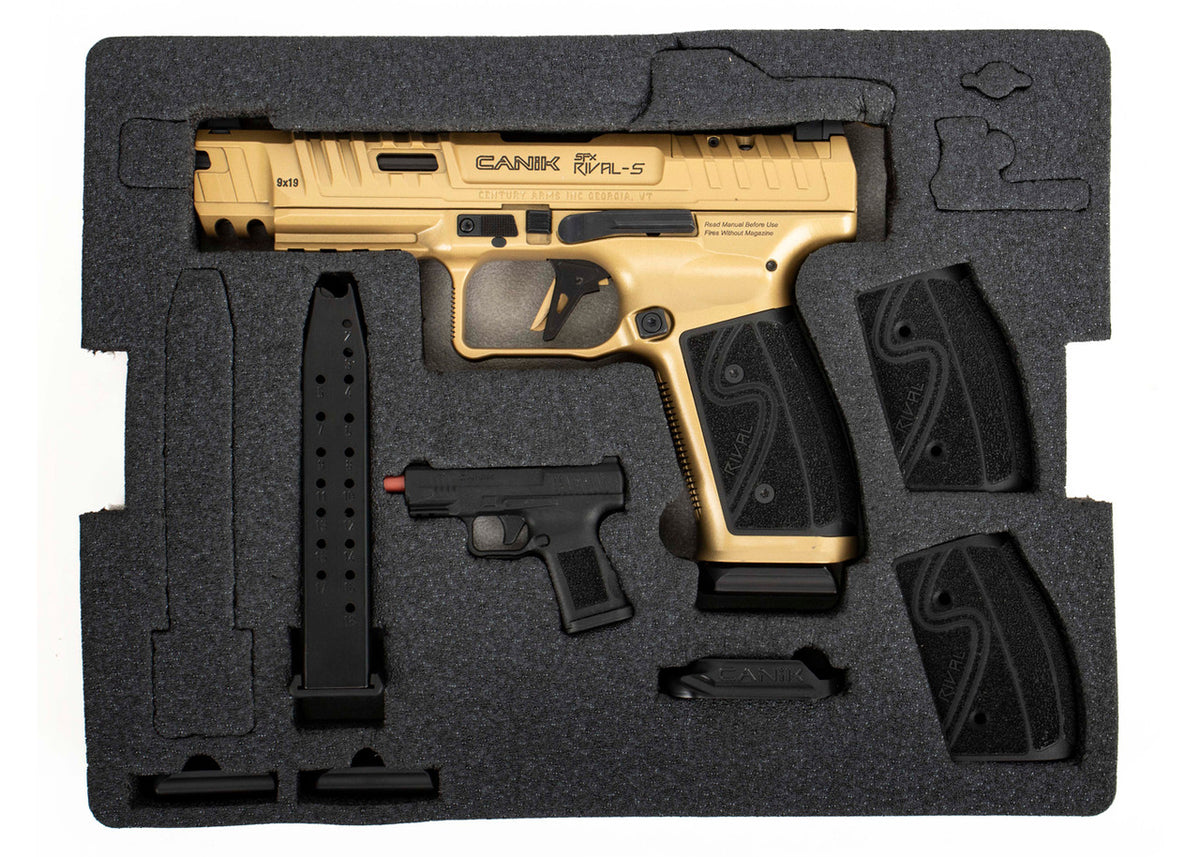 Canik SFX Rival-S 5" 9mm Pistol Blem Gold Cerakote - HG7010-X