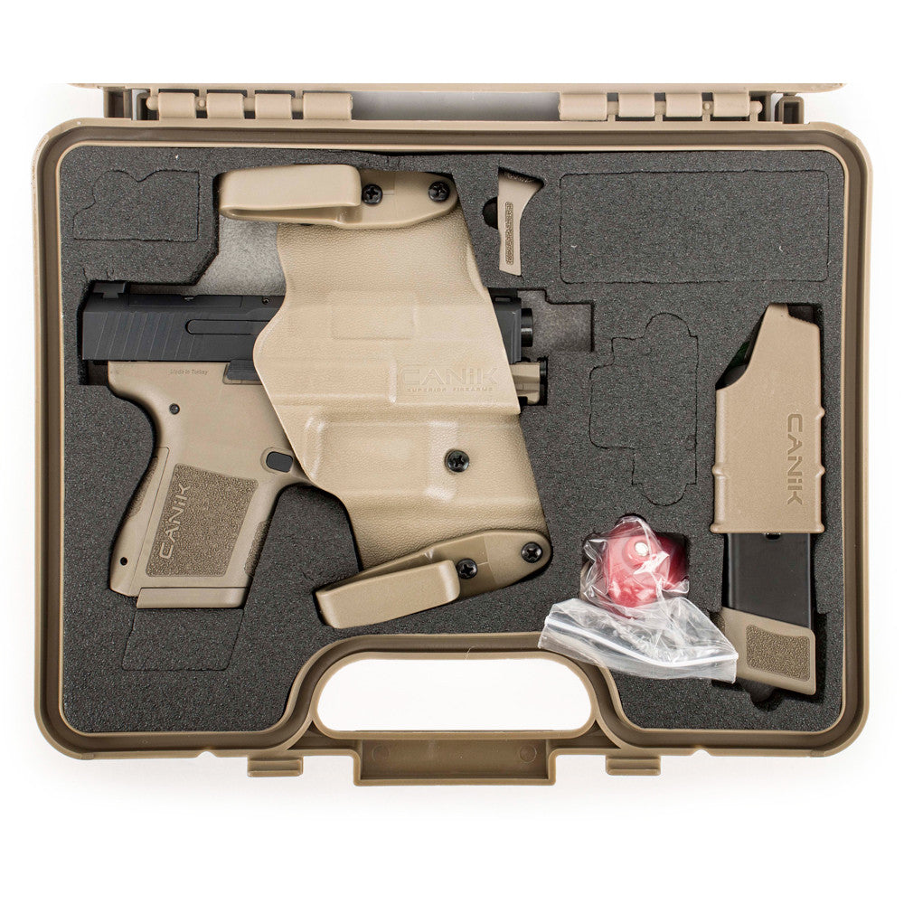 Canik METE MC9 3.18" 9mm Pistol Black Slide/Flat Dark Earth Polymer Frame - HG7651BD-X
