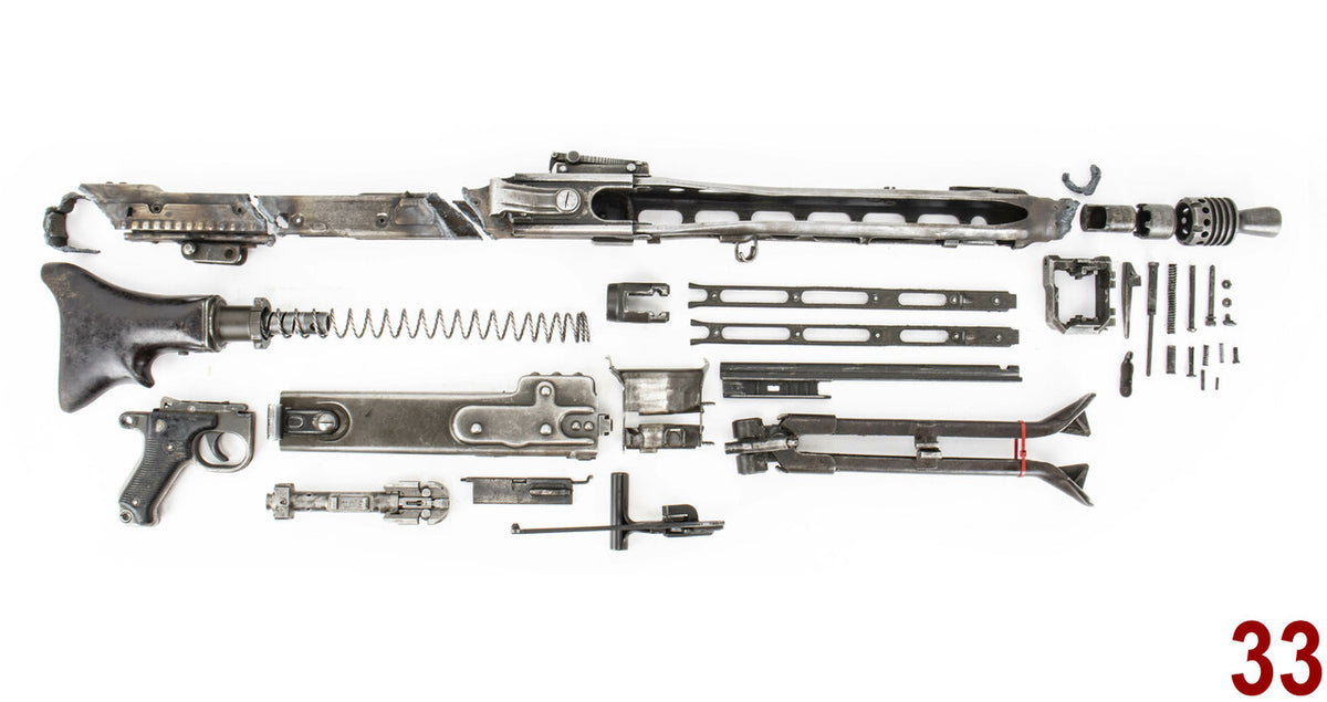 MG42 Parts Kit – WWII Era 7.62x51 NATO (.308) Original German - 33