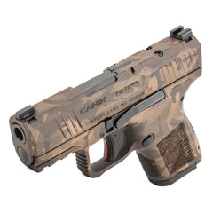 Canik METE MC9 3.18" 9mm Pistol Brown Woodland Camo - HG7620WBR-X