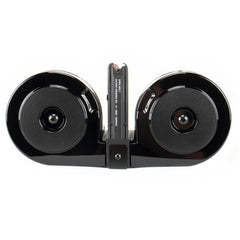 RWB AR-15  100 Round Dual Drum Magazine .223 With Reinforced Feed Lips - Black/Black