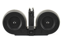 RWB AR-15  100rd Dual Drum Magazine .223 w/Reinforced Feed Lips - Black/Neon Green