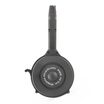 RWB 50rd .40 S&W Polymer Drum Magazine for Glock - Black