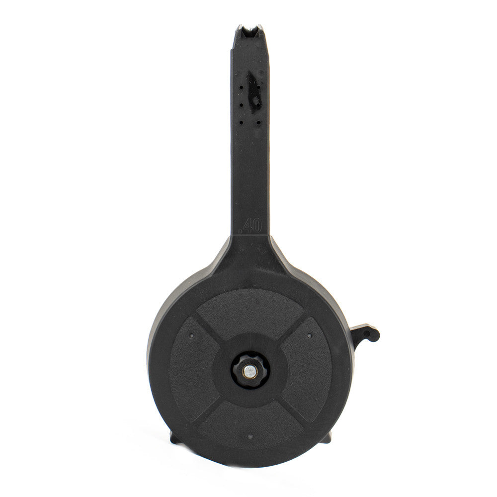 RWB 50rd .40 S&W Polymer Drum Magazine for Glock - Black
