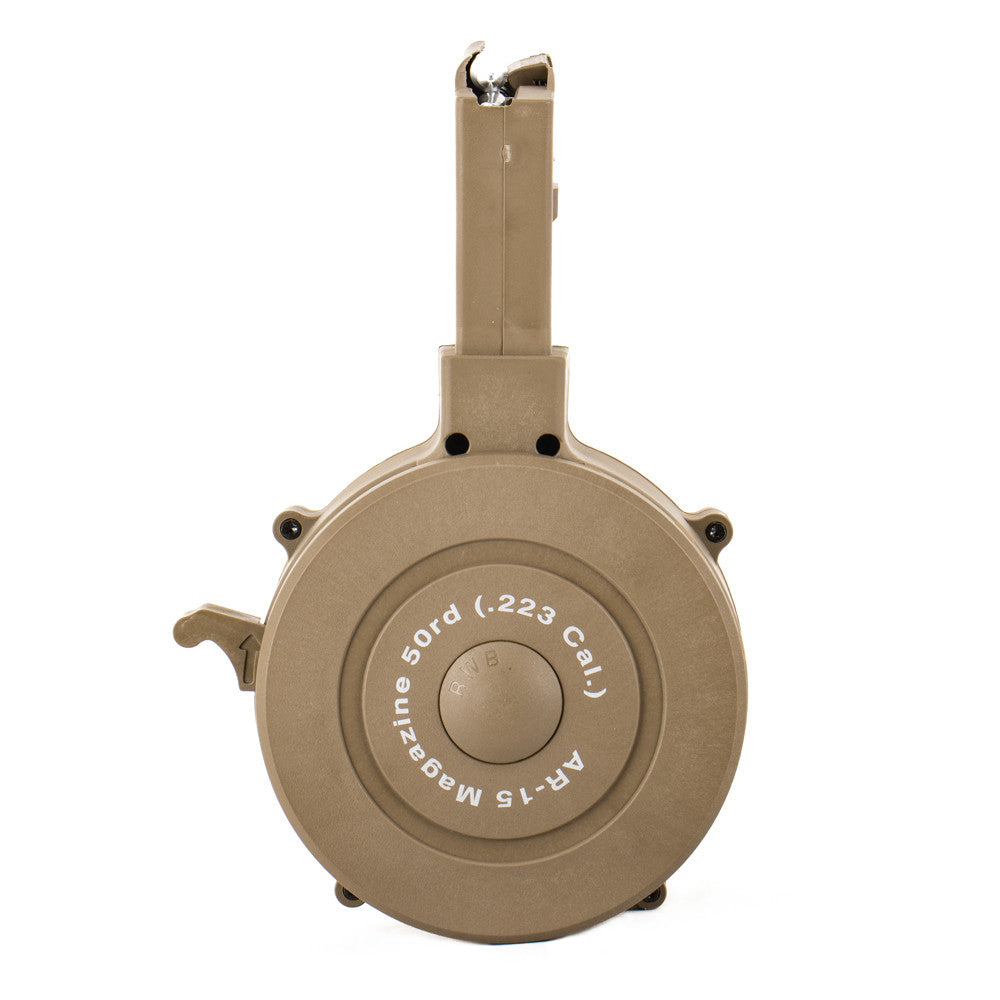 RWB AR-15 / M16 50rd Drum Magazine .223/5.56 - Black/OD Green/Tan