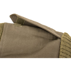 French Military Surplus OD V-Neck Sweater - XS
