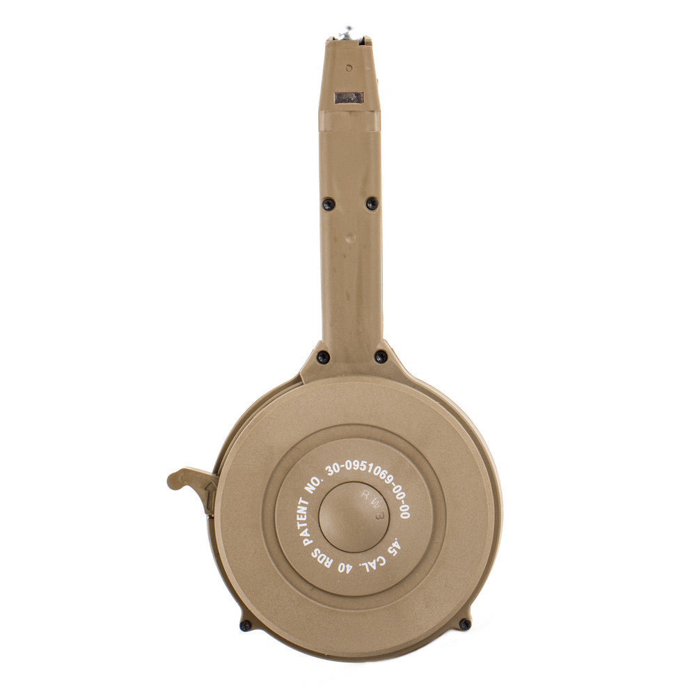Glock .45 Cal 40rd Drum - Desert Tan