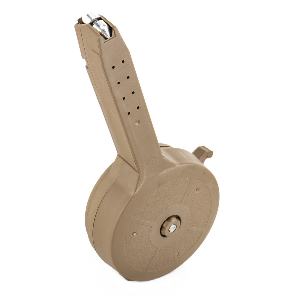 Glock .45 Cal 40rd Drum - Desert Tan
