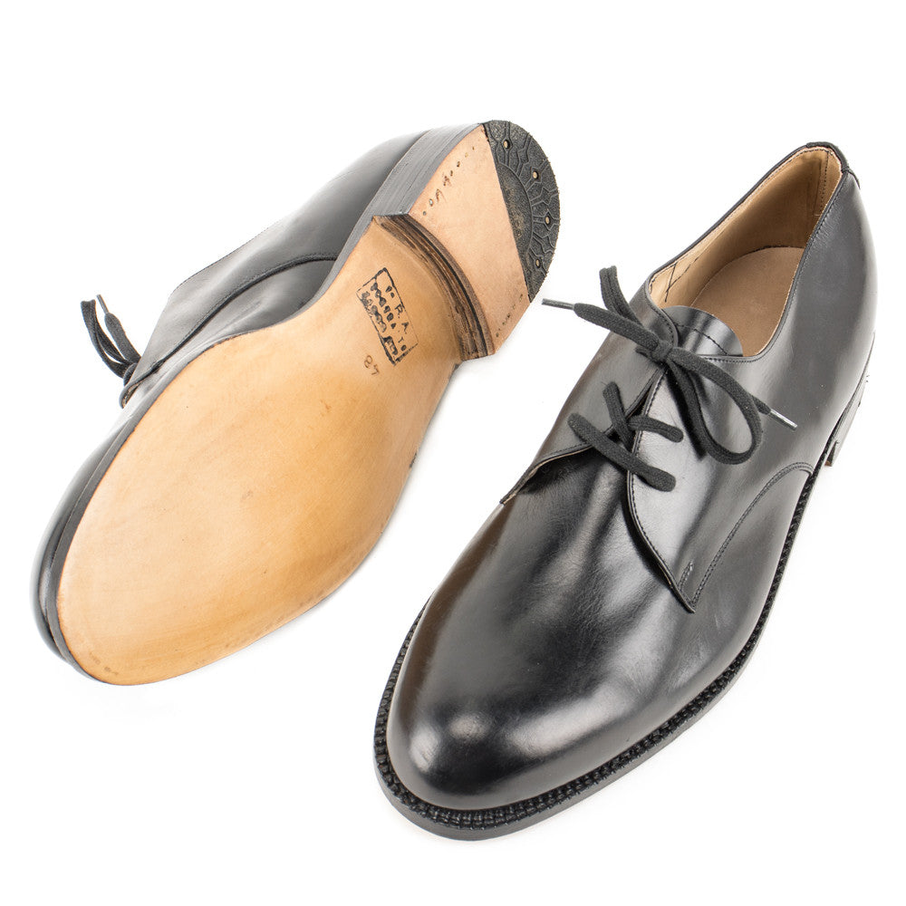 German Issued Black Leather Dress Shoes - Like New