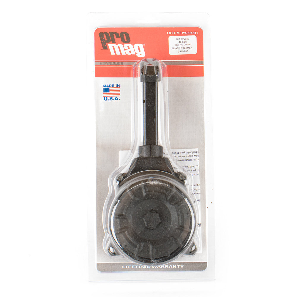 PROMAG MAGAZINE SIG P2340 .40S&W 50RD DRUM BLACK POLYMER