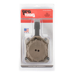 PRO MAG MAGAZINE AR-15 .223 65RD DRUM FDE POLYMER
