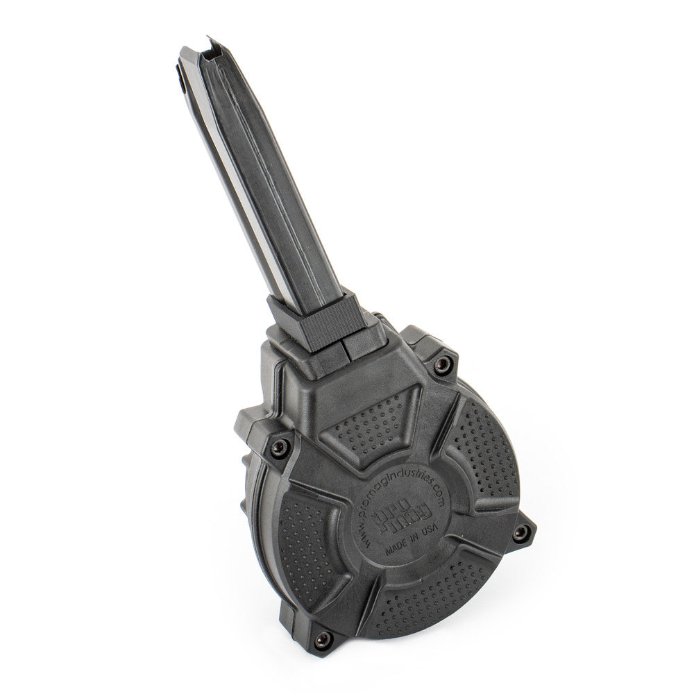 ProMag Browning Hi Power 9mm Luger Drum Magazine 50 Rounds Polymer Black