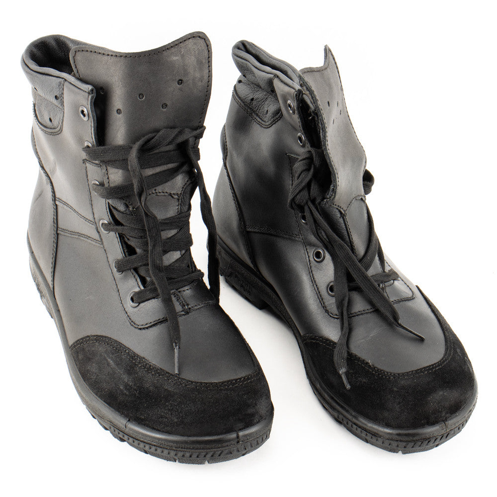 German Black Lined Pilot Deck Shoes - Surplus