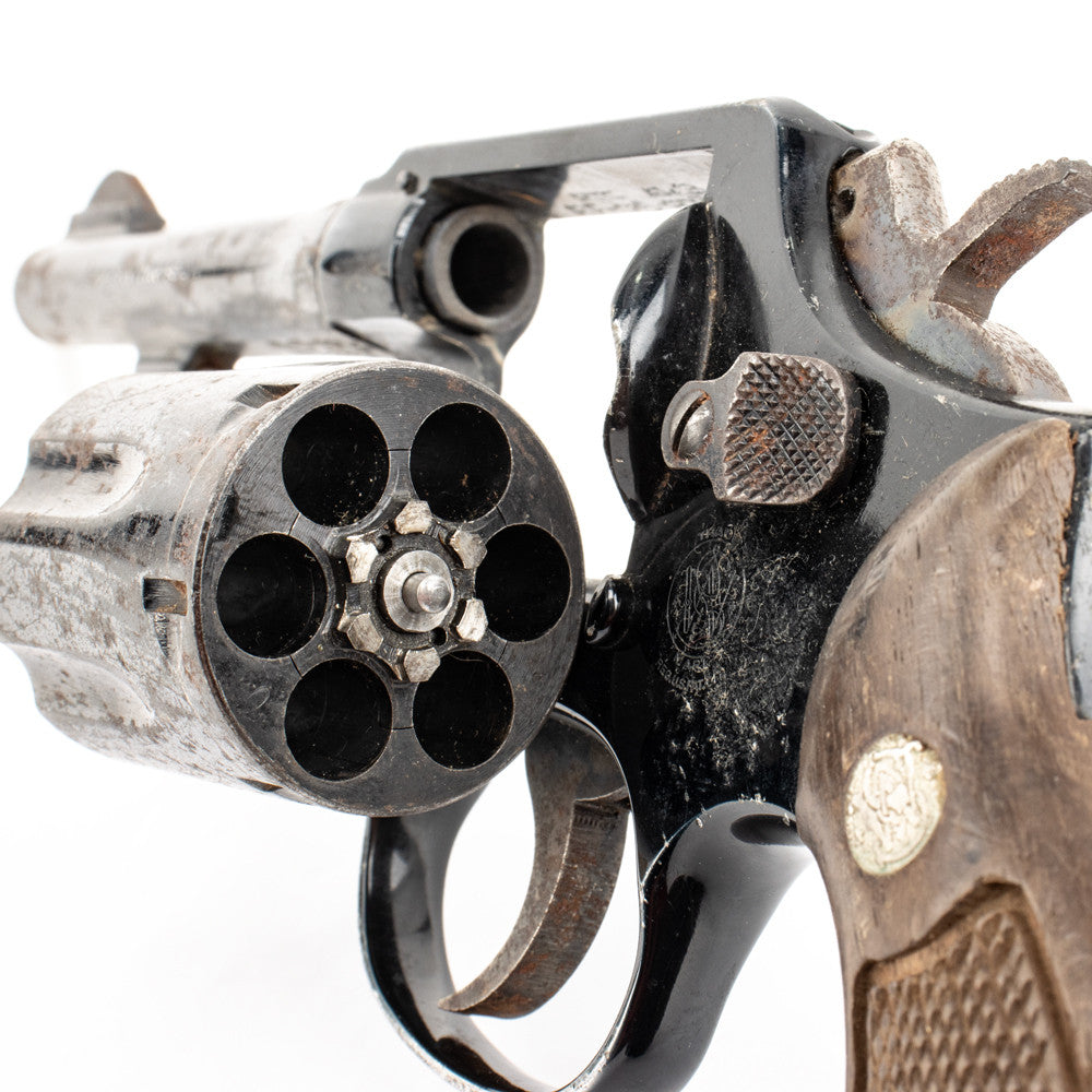 S&W 12-3 38SPL 4" BARREL FIXED SIGHTS SQUARE BUTT BLUED