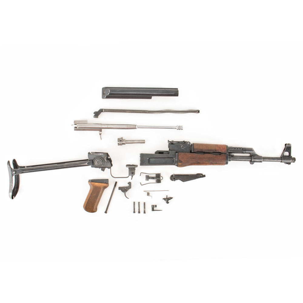 Polish Circle 11 KBK wz. 1960 Underfolder Stock Milled AK Parts Kit with Original Barrel & Non-Matching Numbers #12070