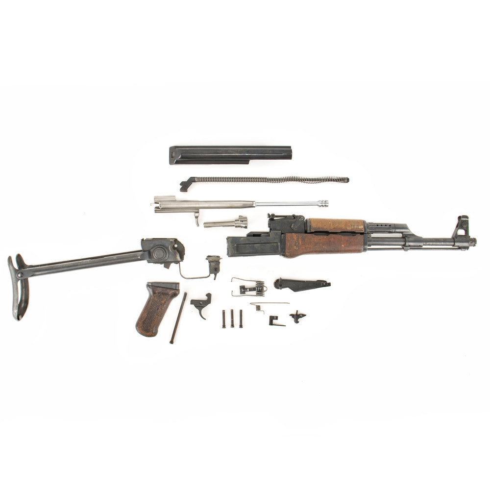 Polish Circle 11 KBK wz. 1961 Underfolder Stock Milled AK Parts Kit with Original Barrel & Matching Numbers #13926