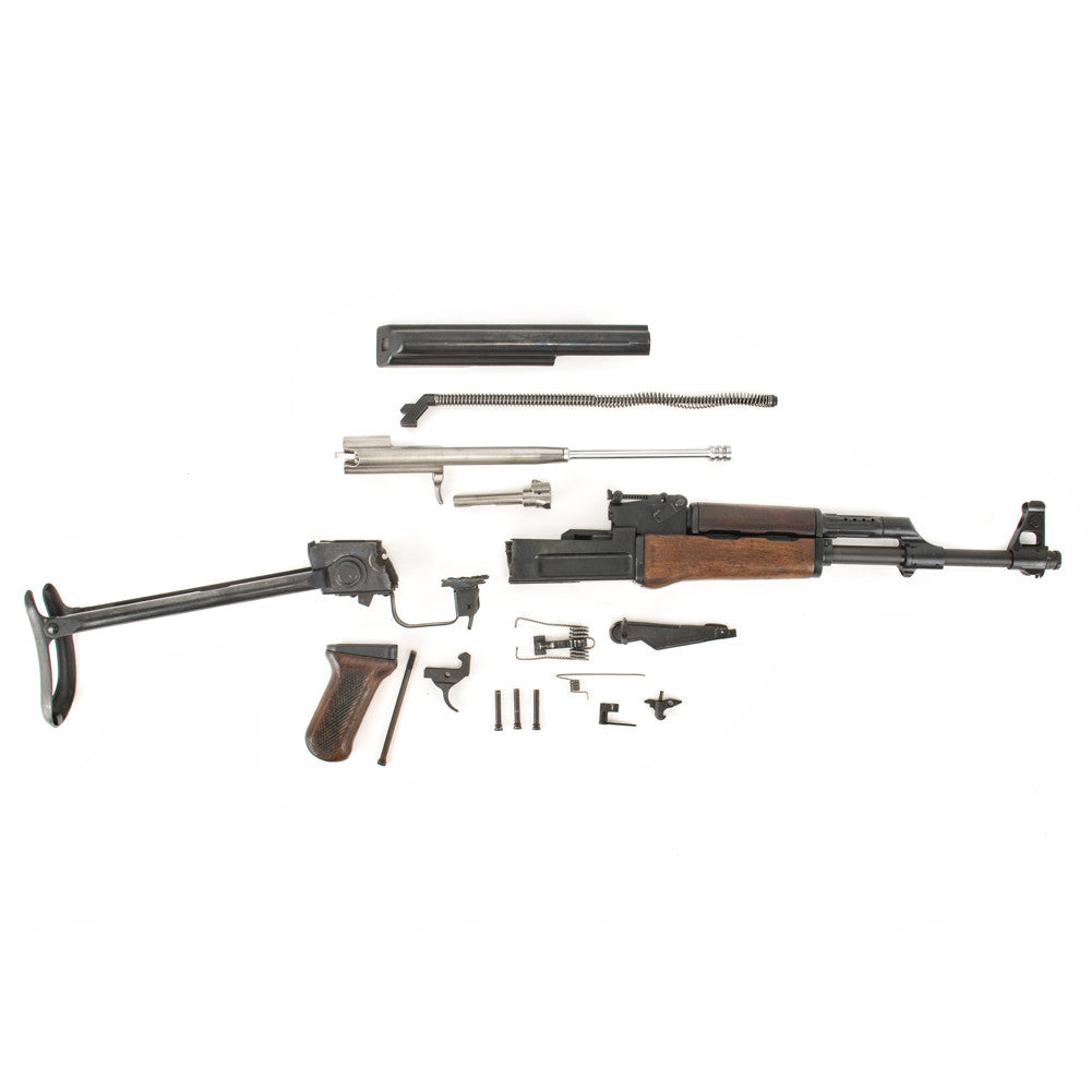 Polish Circle 11 KBK wz. 1959 Underfolder Stock Milled AK Parts Kit with Original Barrel & Matching Numbers #11334