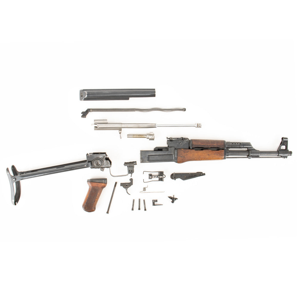 Polish Circle 11 KBK wz. 1961 Underfolder Stock Milled AK Parts Kit with Original Barrel & Matching Numbers #06508