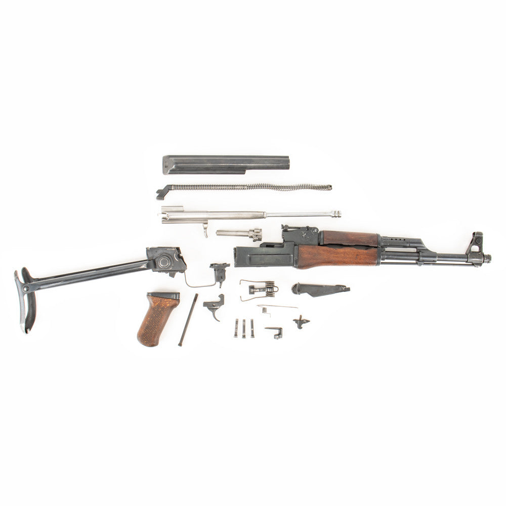 Polish Circle 11 KBK wz. 1961 Underfolder Stock Milled AK Parts Kit with Original Barrel & Matching Numbers #13551