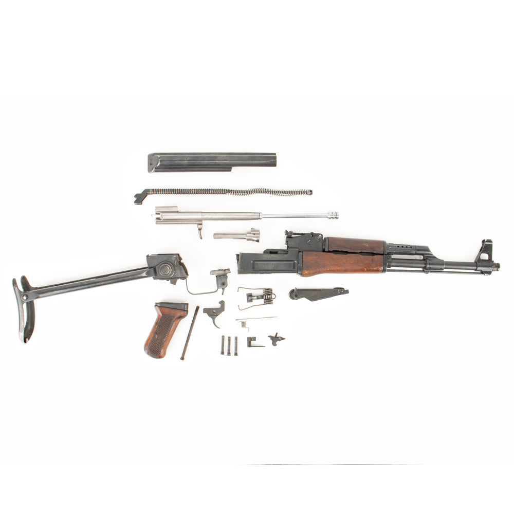 Polish Circle 11 KBK wz. 1960 Underfolder Stock Milled AK Parts Kit with Original Barrel & Matching Numbers #06293