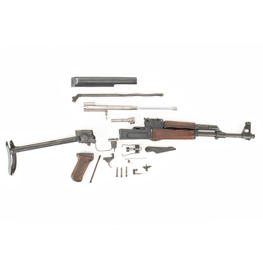 Polish Circle 11 KBK wz. 1960 Underfolder Stock Milled AK Parts Kit with Original Barrel & Non-Matching Numbers #10372