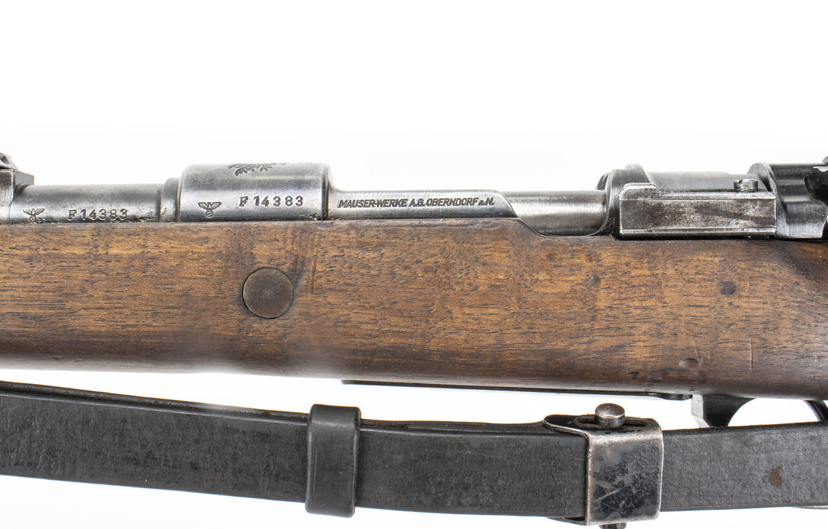 German-Portuguese K98 M937B Mauser Rifle  - Historical 8mm Collector's Piece with Crest - Non-Matching Bolt