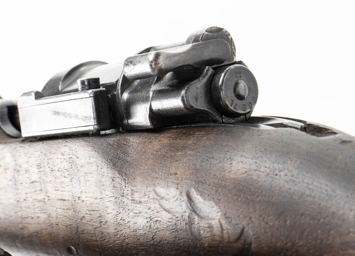 German-Portuguese K98 M937B Mauser Rifle  - Historical 8mm Collector's Piece with Crest - Non-Matching Bolt