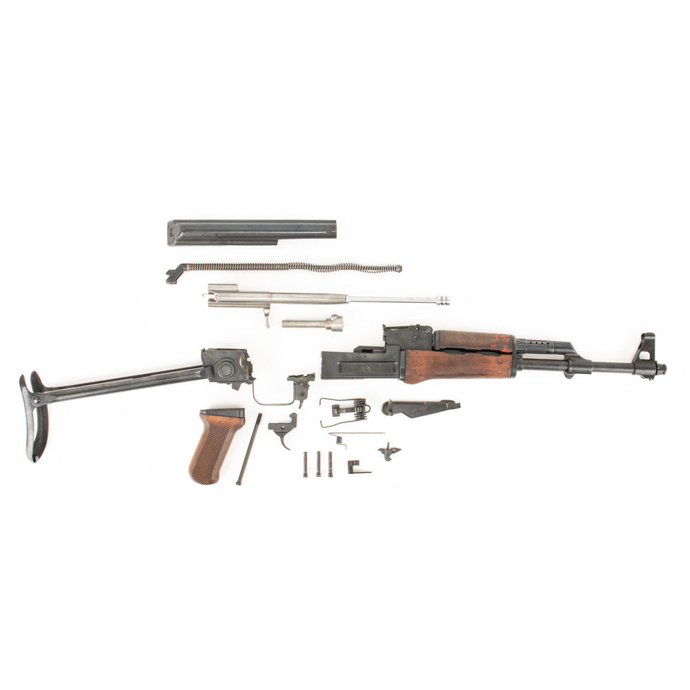 Polish Circle 11 KBK wz. 1960 Underfolder Stock Milled AK Parts Kit with Original Barrel & Non-Matching Numbers #08606