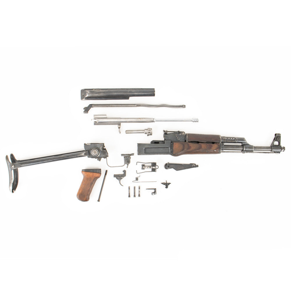 Polish Circle 11 KBK wz. 1959 Underfolder Stock Milled AK Parts Kit with Original Barrel & Matching Numbers #16458