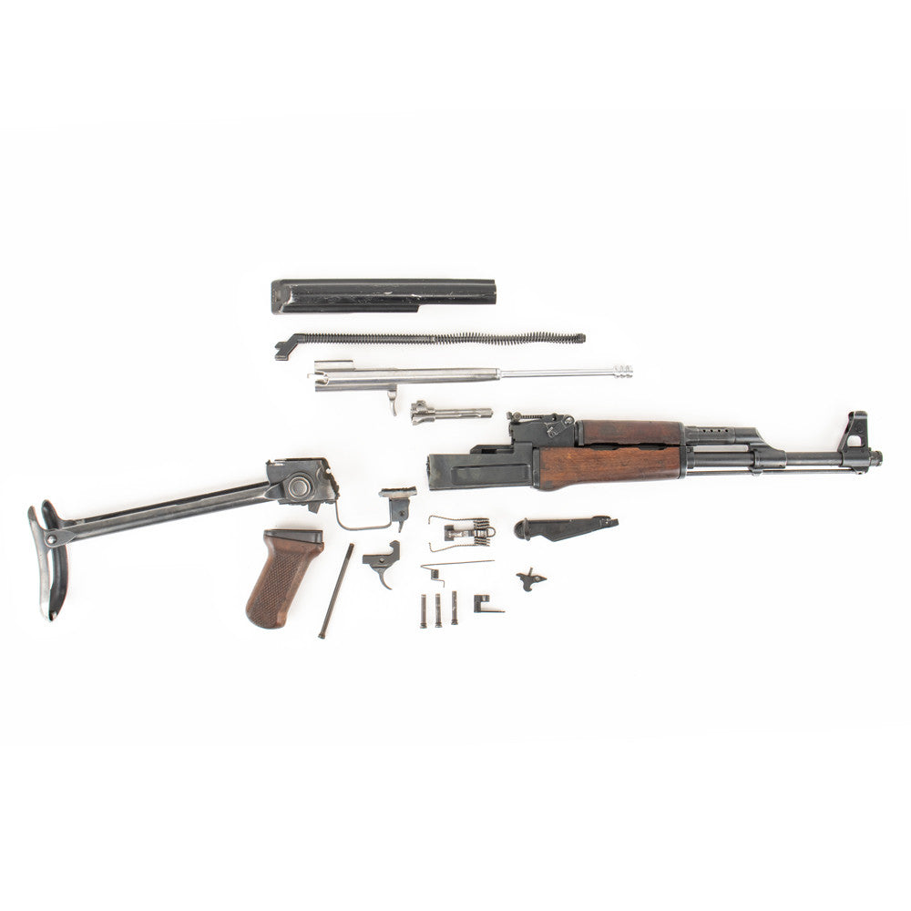 Polish Circle 11 KBK wz. 1961 Underfolder Stock Milled AK Parts Kit with Original Barrel & Non-Matching Numbers #10399