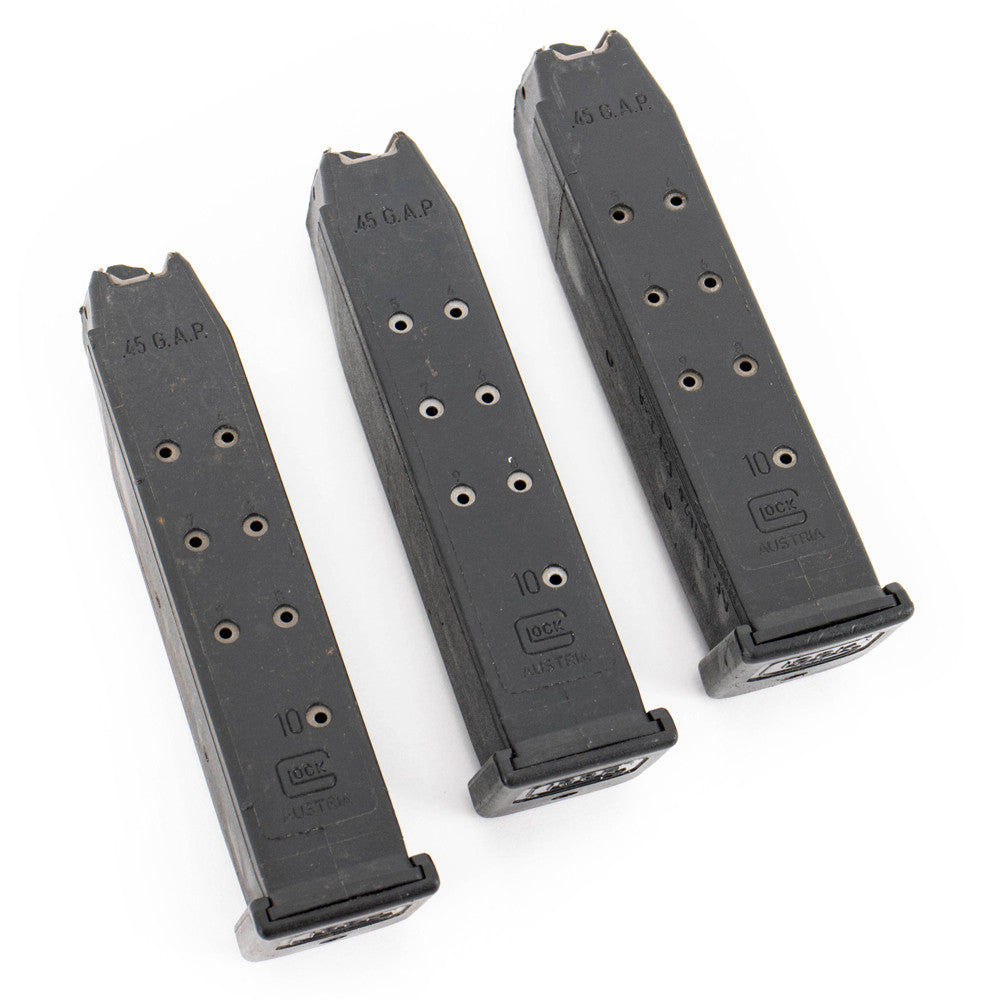 3 Pack - Used Glock 37 .45 GAP Magazines