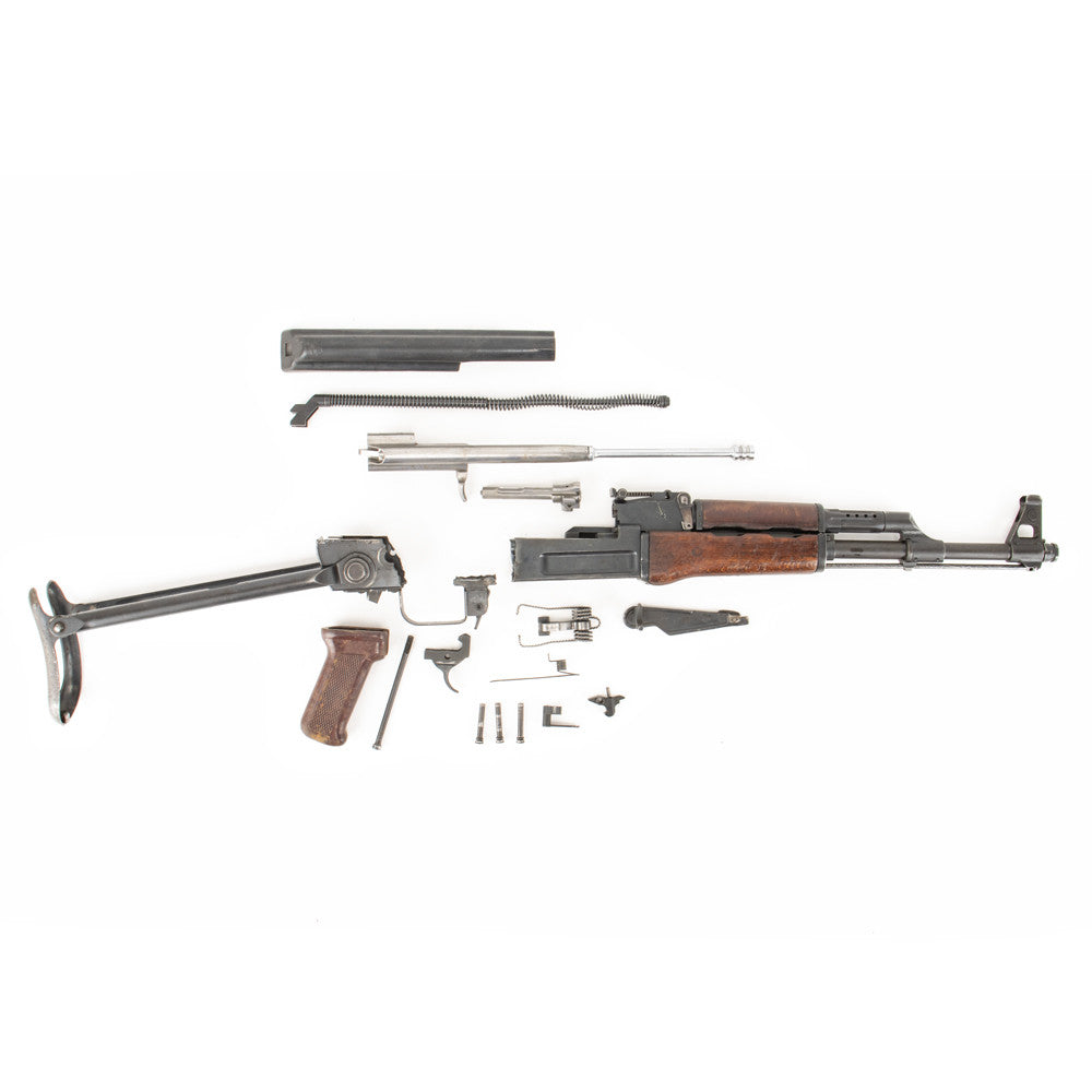 Polish Circle 11 KBK wz. 1960 Underfolder Stock Milled AK Parts Kit with Original Barrel & Matching Numbers #19931