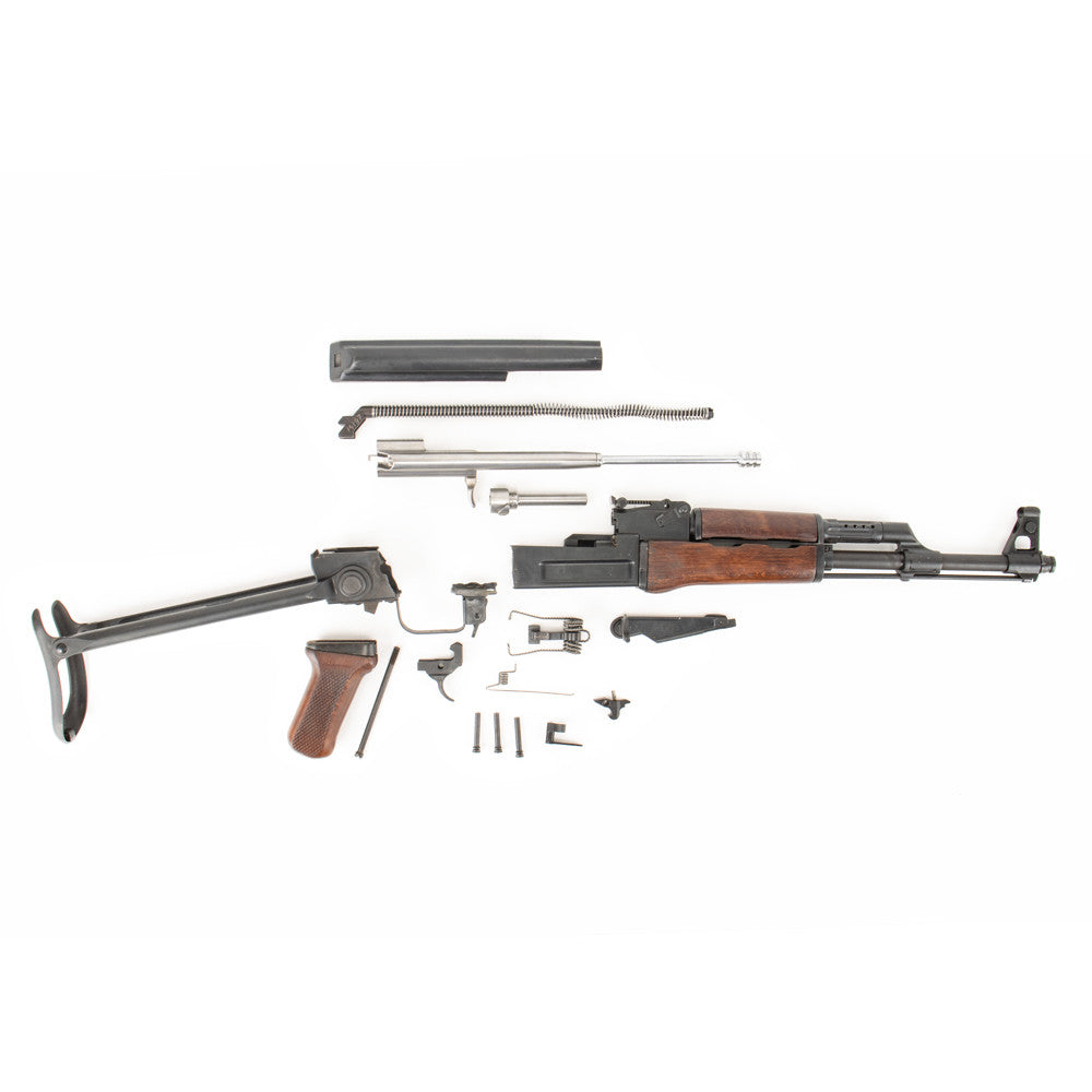 Polish Circle 11 KBK wz. 1960 Underfolder Stock Milled AK Parts Kit with Original Barrel & Matching Numbers #14197