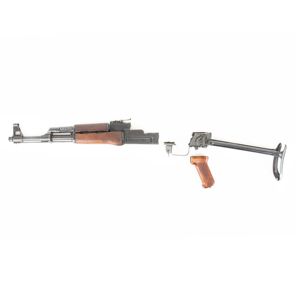 Polish Circle 11 KBK wz. 1960 Underfolder Stock Milled AK Parts Kit with Original Barrel & Matching Numbers #16450